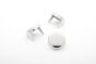 stud medium flat circle silver product hero