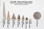 spike Cone Size color chart
