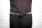 Two-row Silver Pyramid Studded Belt