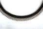 M60 bullet belt - Gunmetal Tip Silver (w/X link) - SMALL