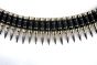 M60 bullet belt - Gunmetal Tip Silver (w/X link) - LARGE