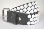 white stud vegan belt