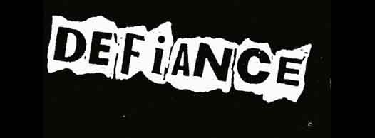 Defiance - font logo patch DEFA01