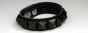 Black Pyramid Studded Wristband - One Row