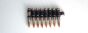 M16 bullet strip of 9 - Copper Silver w/X link
