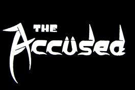 The Accüsed Accused Embroidered Patch 4½ x 1½" Black w/ Silver Thrash Punk 