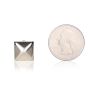 Silver Pyramid Size13-T2 Studs - Bag of 1000