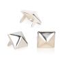 Silver Pyramid Size13-T2 Studs - Bag of 100
