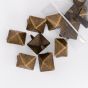 Giant Antique Brass Pyramid Stud - Bag of 25