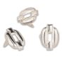 Anchor Chain Designed 2-prong Stud