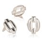 Anchor Chain Designed 2-prong Stud
