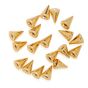 Gold 24k Plate Cone Spike Size13 - Bag of 20