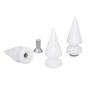 White PC Size 45 Giant Tree Spike - Bag of 4
