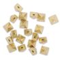 Brass 4-sided Size13 Pyramid Spike - single
