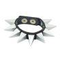 Spiked Pyramid Wristband 1-Row Size16 Spikes