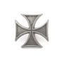 Cross Pattee - color Pewter Badge- screwback