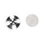 Double Cross Badge Screwback