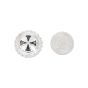 Cross With Chain Badge Screwback - bag of 10