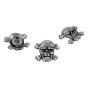 Toxic Skull Badge Rivetback - single piece