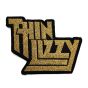 Thin Lizzy – embroidered gold band patch THIN01