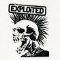 Exploited, The - mohican skull mohawk logo band patch EXPL02