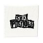 Sex Pistols - font logo band patch white SEXP01