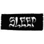 Sleep – band wavy font logo patch SLEE04