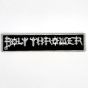Bolt Thrower – White OG logo on black cloth embroidered BOLTB05
