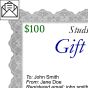 Mailed $100 Gift Certificate