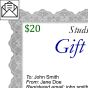20 dollar gift certificate