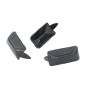 Black Bevel Size18 Stud
