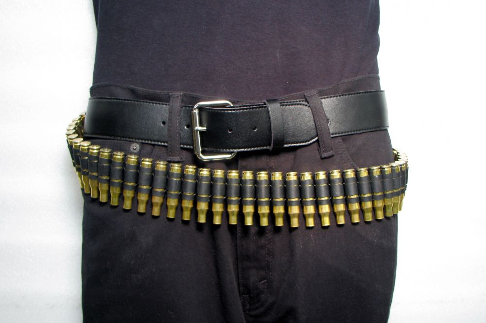 M77 Brass Punk Bullet Belt W X Link Medium Large