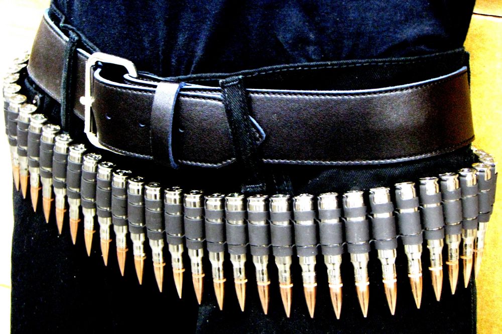 M60 Bullet Belt Copper Tip Nickled W X Link Medium Large