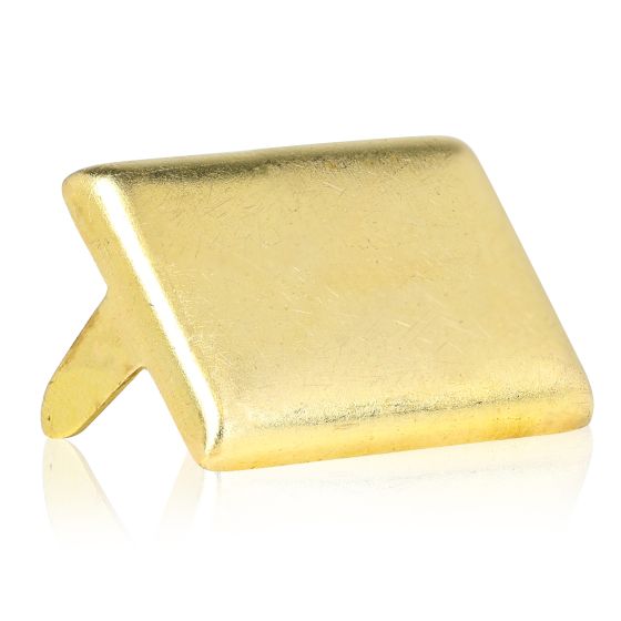 Large Rectangle Brass Studs - Bag of 100