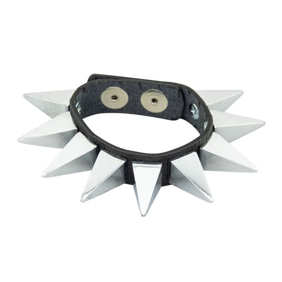 Spiked Pyramid Wristband 1-Row Size16 Spikes