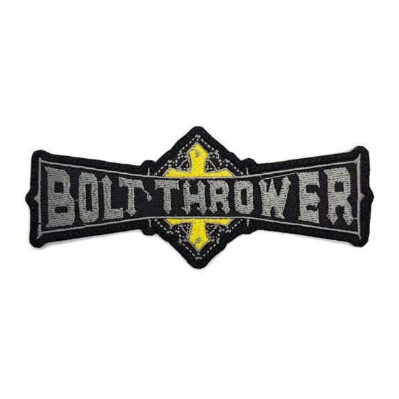 Bolt Thrower – logo embroidered band patch BOLT03