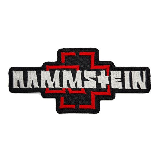 Rammstein – embroidered cross logo band patch RAMM01
