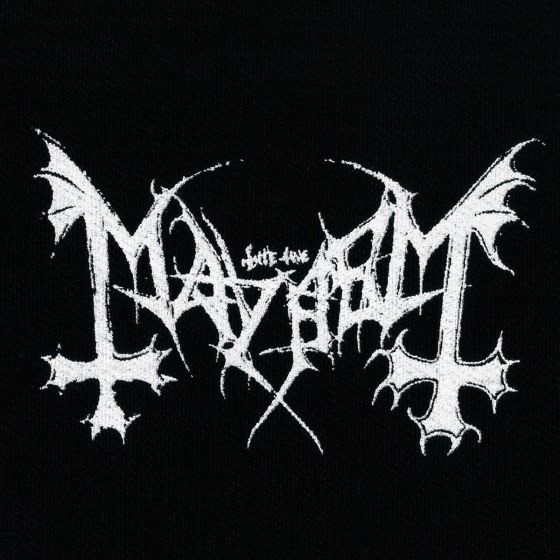 Mayhem - band logo patch small MAYH02