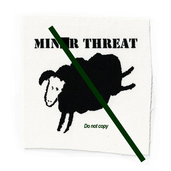 Minọr Threat - blạck sheep graphic patch MINT03