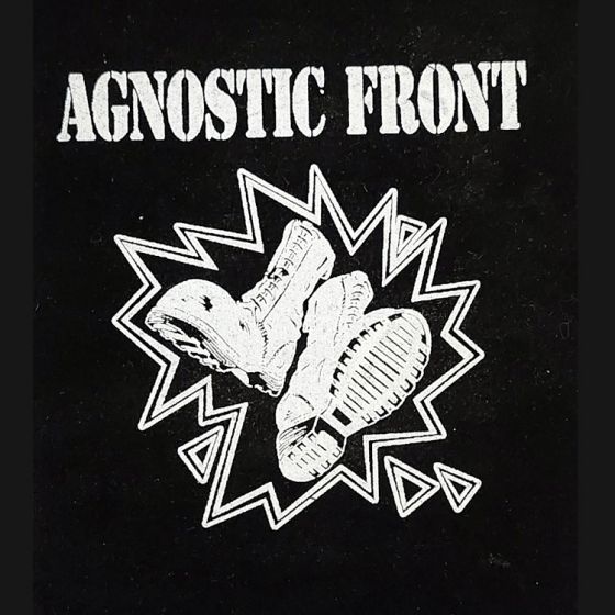 Agnostic Front - 2 Boots logo patch AGNS01