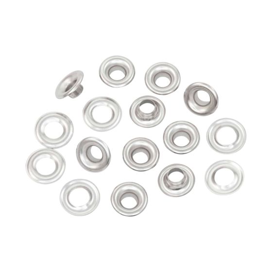 Extra Grommets in Silver - Size 00 - Gross Box (144 units)