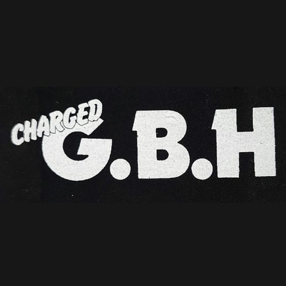 Charged GBH band logo patch GBHX02