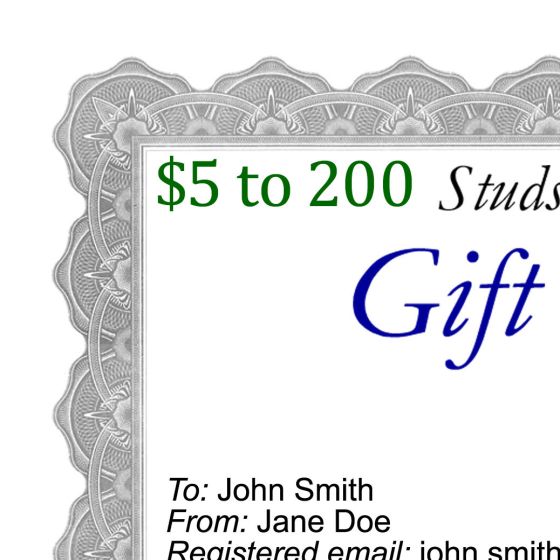 E-Gift Card - Choose Amount